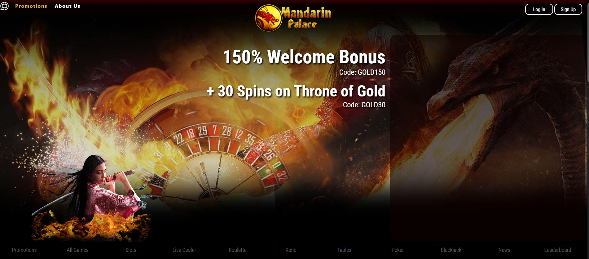 Mandarin Palace Casino No Deposit Bonus Codes & Review